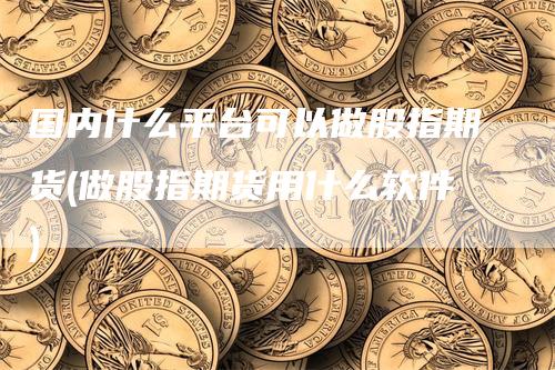 国内什么平台可以做股指期货(做股指期货用什么软件)